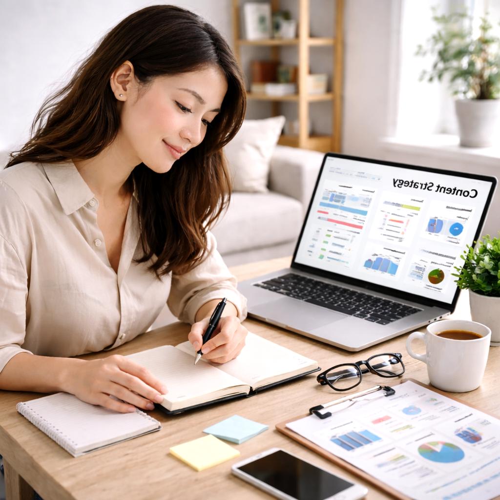 Analytics dashboard showing charts and statistics